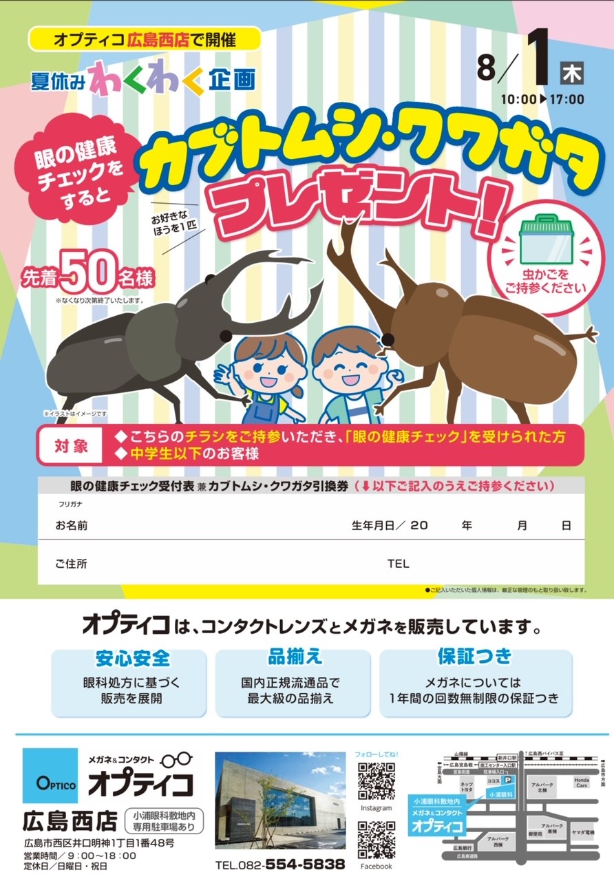カブトムシ配布